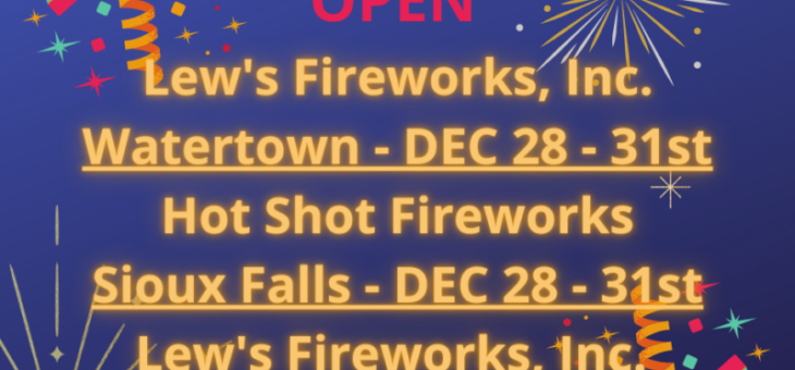 OPEN for New Year’s Fireworks